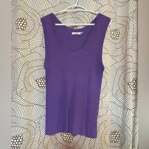 Ricki’s SzXL slinky knit purple tank top EUC
